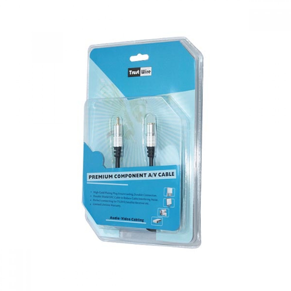  Gold 3M Hq  Premium S-Video Plug To Rca M blister pack